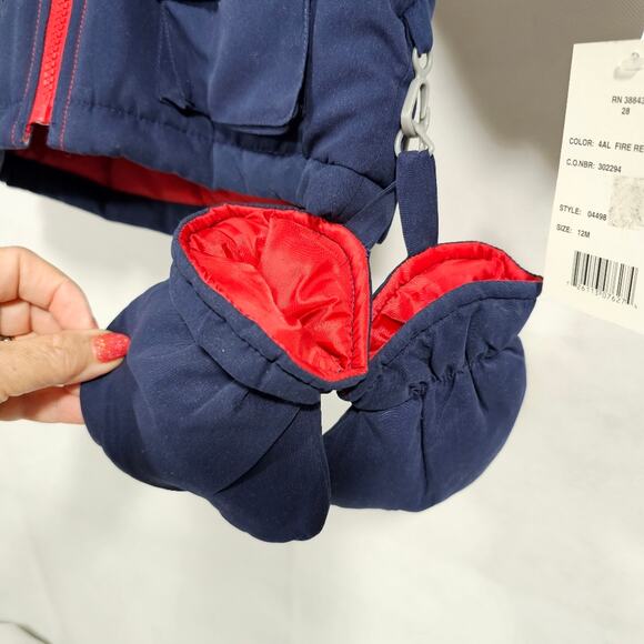 NWT Le Petit Rothschild Winter Hooded Jacket w/ Mittens Size 12M - Picture 4 of 13